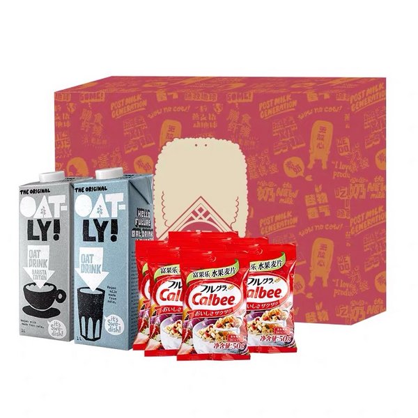 OATLY X Calbee卡乐比新年限定联名礼盒