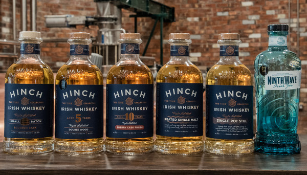 Hinch Distillery announces partnerships with new distributors, Chopin in US and Brandwerk in Taiwan, and wins a globally recognised Trophy at the China Wine and Spirit Awards. Ninth Wave Irish gin was awarded Double Gold and ‘Gin of the Year’, the distillery’s first-ever Trophy win. It also received three CWSA awards for its Irish whiskey range: Double Gold for Hinch 10 Year Old Sherry Finish, Gold for Hinch 5 Year Old Double Wood and Silver for Hinch Peated Single Malt.