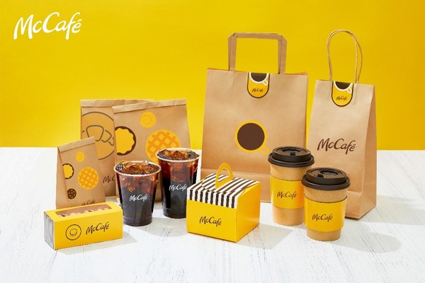 麦咖啡中国使用全球最新包装，包括标志性的“小黄杯”