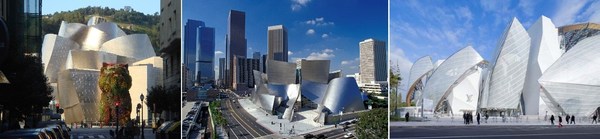 毕尔巴鄂古根海姆美术馆，洛杉矶迪士尼音乐厅，巴黎路易威登基金会艺术中心