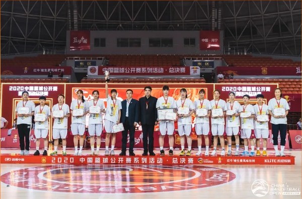 天津财经大学队荣获2020中国篮球公开赛女子冠军赛冠军